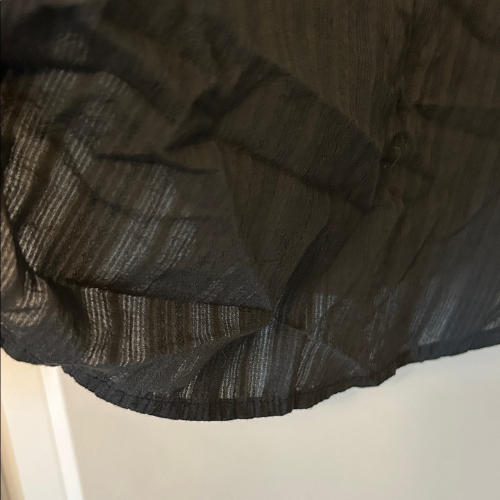 a.n.a Elegant Charcoal Long Sleeve Blouse - Picture 5 of 9